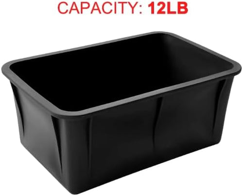 12LB Giant Silicone Ice Block Mold for Cold Plunge, blocks for cold plunge, Extra Large, ice Bath Accessories, Durable, (12 lb | Pack of 1) - Black