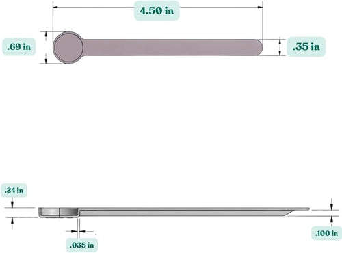 1 mL (1 CC) Long Handle Scoop for Measuring Coffee, Pet Food, Grains, Protein, Spices and Other Dry Goods (Pack of 25)