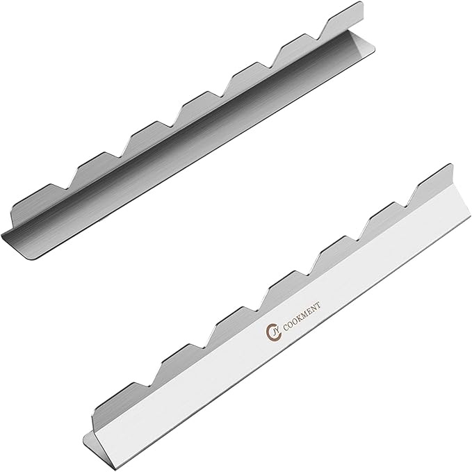 Kabob Skewers Stainless Steel Long BBQ Barbecue Skewers, Flat Metal Kebob Sticks Wide Reusable Grilling Skewers for Meat Chicken,Set of 9 Including 2 barbeecue rack with Storage Bag