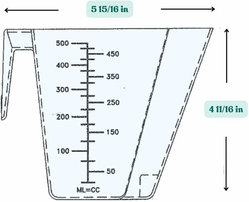 2 Cup (1 Pint | 16 Oz. | 500 mL) Scoop for Measuring Coffee, Pet Food, Grains, Protein, Spices and Other Dry Goods (Pack of 5)