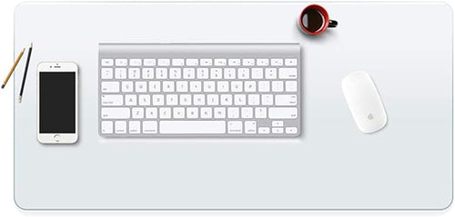 16x22 in 2 PCS 1.5mm Thick Clear PVC Table Protector Office Writing Computer Work Desk Mat Plastic Children Painting Table Protection Kitchen Countertop Surface Cover Mat Rectangle Wipeable Easy Clean