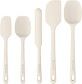 5 Pieces Silicone Spatula Set, Food Grade Rubber Spatula, Upgrade Strong Handle with Ergonomic Grip, Heat Resistant Up to 600°F for Nonstick Cookware, Cooking Candy Series
