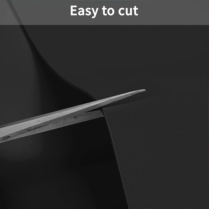 Desk Protector - 38x96 Inch Waterproof Easy to Clean Can Conceal Flaws Protector The Table Top from Scratches Used for Dining (Black+Black 38x96)