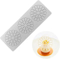3D Hollow Leaf Fondant Lace Mold Multi Leaves Flower Candy Mold Chocolate Sugar Craft Cake Decoration Cupcake Top (D Bubble Circle_11.28 * 4 * 0.12inch)