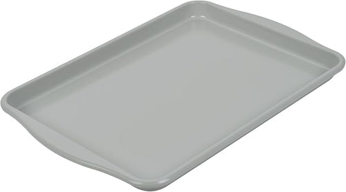 15-Inch Baking Sheet Pan, Non-Stick Jelly Roll Carbon Steel Naturally Slick Ceramic Coating Rimmed Cookie Sheet Pan for Oven Roasting Meat Bread - 15" x 10"