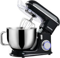 Aucma Stand Mixer,8.5QT 900W Tilt-Head, Large Capacity Kitchen Electric Mixer with Dough Hook, Wire Whip & Beater (Black, 8.5QT)