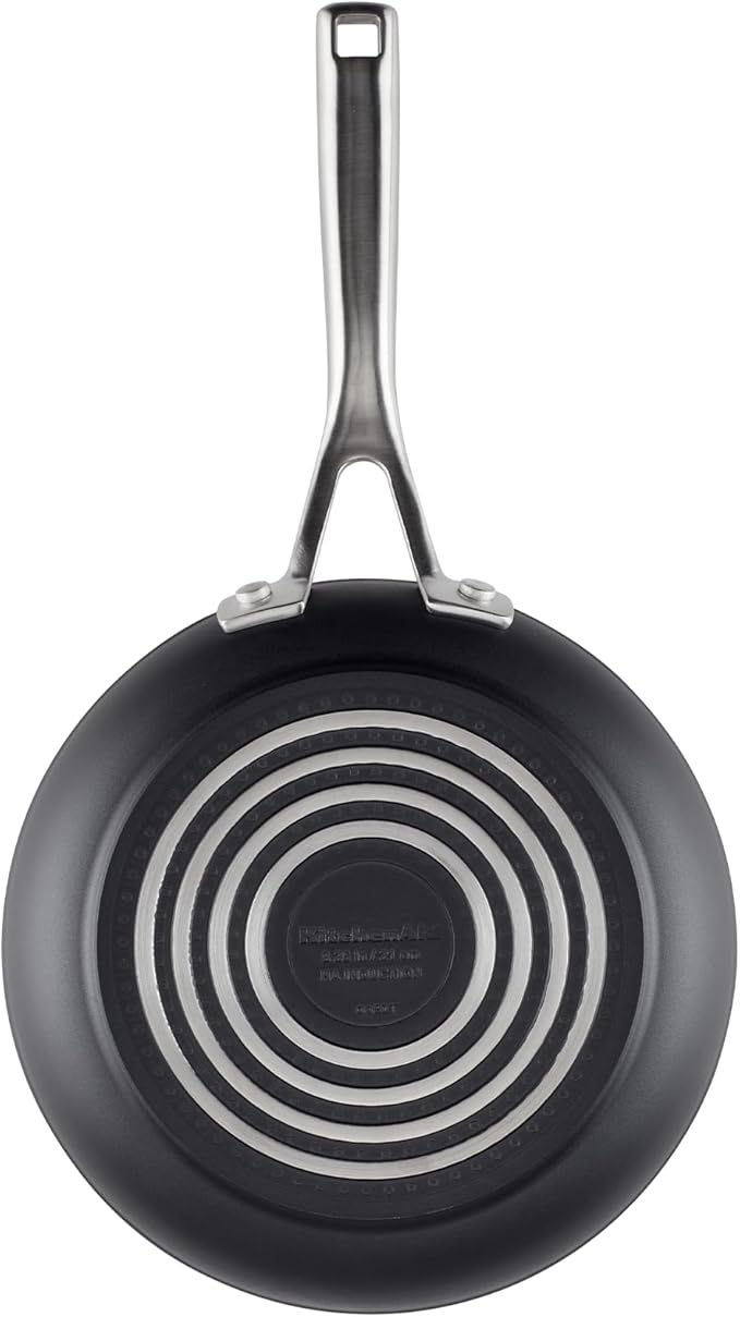 KitchenAid Hard Anodized Induction Nonstick Cookware Pots and Pans Set, 10 Piece, Matte Black