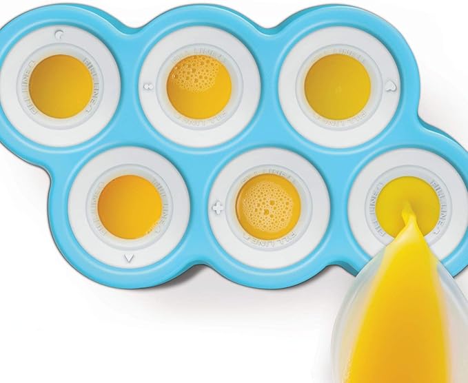 Zoku Polar Pop Molds, 5 Different Explorer Friends and Polar Explorer-Shaped Popsicle Molds in One Tray, Easy-Release, BPA-Free