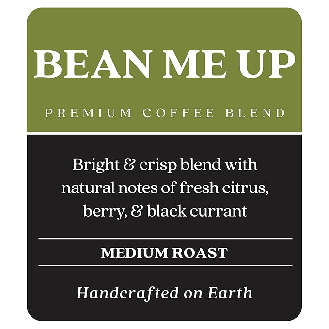 Copper Moon Single Serve Coffee Pods for Keurig K-Cup Brewers, Light Roast, Bean Me Up Blend, 72 Count