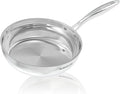 SUNHOUSE – 8 Inch / 20 cm Stainless Steel Frying Pan, Tri-Ply Stainless Steel Construction, PFOA-FREE, Stay-Cool Handle, Induction Compatible with All Cooktops, Dishwasher Safe