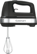Cuisinart Power Advantage 5-Speed Hand Mixer, 220W-Motor Hand Blender Electric Mixer with 5 Speed Settings, Extra-Long Dishwasher-Safe Beaters, 60-Inch Swivel Cord, HM-50BK, Black