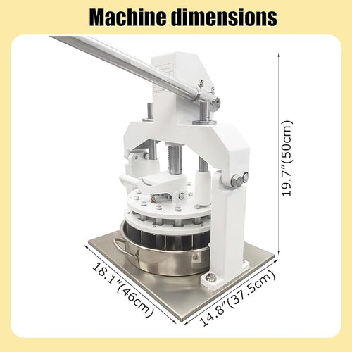 12PCS Table Top Manual Dough Divider 3.17oz-16.93oz Each Piece Hydraulic Hand Dough Cutter Bakery 304 Stainless Steel Tray
