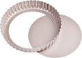 8-Inch Non-Stick Round Tart Pan with Removable Loose Bottom, Quiche Pan for Oven Baking (Champagne Gold)