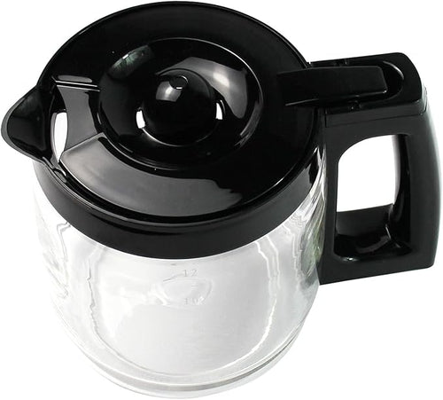 12-Cup Replacement Coffee Carafe Pot only Compatible with Hamilton Coffee Maker, Machine, Brewer Models 49980A, 49980Z, 49983, 49618, 46300, 46310, 49976, 49966, 49350 | Black