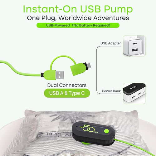 18 Pack Vacuum Bags for Travel with USB Pump, Compression Travel Vacuum Bags for Luggage and Suitcase, Carry-on Size Space Saver Bags for Clothes and Clothing