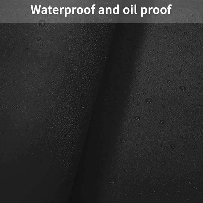 Faux Leather Table Cover - 42x62 Inch Waterproof Easy to Clean Can Conceal Flaws Protector The Table Top from Scratches Used for Dining (Black+Black 42x62)