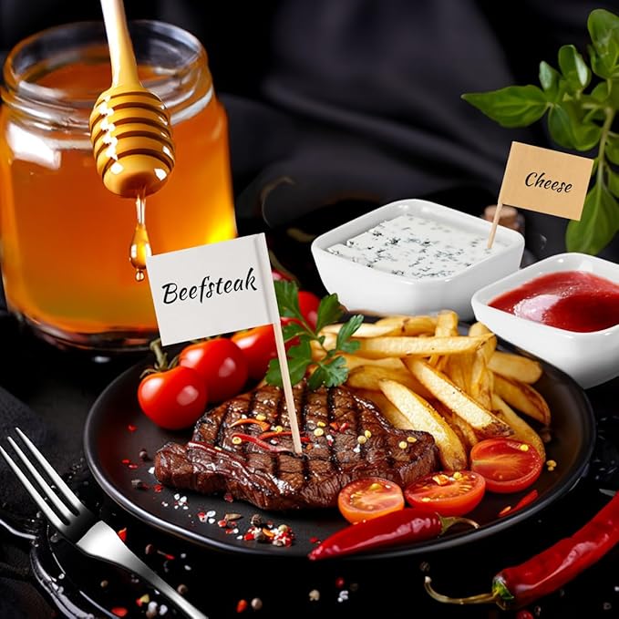 Charcuterie Board Accessories With 3 Oz Ceramic Dip Bowls, Ceramics Handle Silver Cheese Spreader Butter Knive Set Kit, Mini Tongs, Spoons, Forks,Honey Dipper, Cocktail Picks