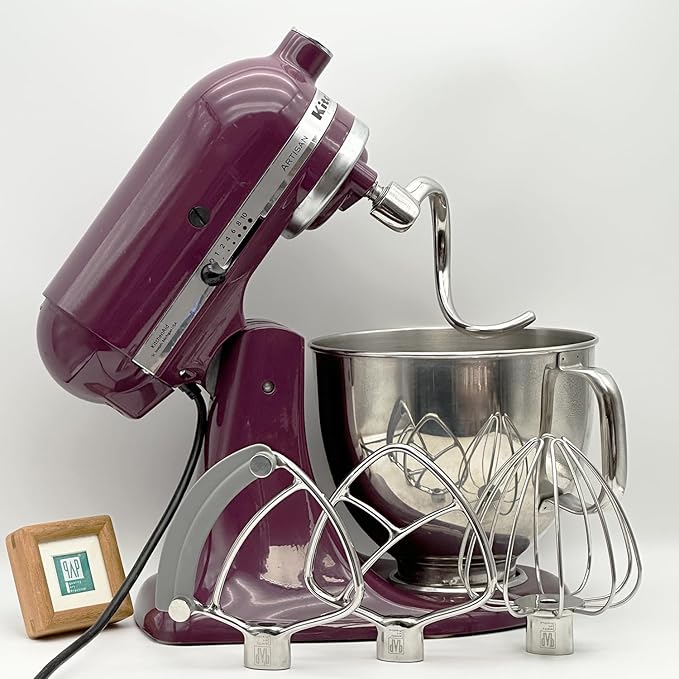 Stainless Steel Spiral Dough Hook Replacement for KitchenAid 4.5QT & 5QT Bowl Tilt-Head Stand Mixers, Rustproof & Easy Clean, Efficient Kneading for Bread, Pizza, Pasta, Cookies