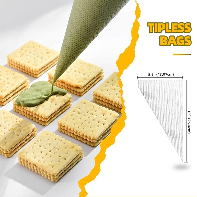 KEENPIONEER Disposable Piping Bags 10inch, 500 count