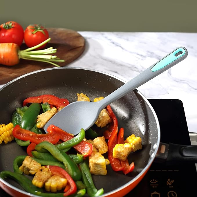 To encounter Silicone Spatula, 7 Pieces Seamless Spatula Set, Nonstick Turner Spatulas for Baking, Cooking & Mixing, Dishwasher Safe