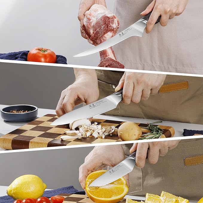 SHANGDAO Kitchen Knives Set, 5-Piece Chefs Knife Set, Professional Ultra Sharp Kitchen Knives for Cooking 3 Layers VG10 Alloy Steel Chef Knives