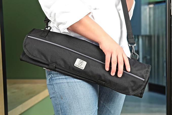 Mercer Culinary 7-Pocket Knife Roll, Black