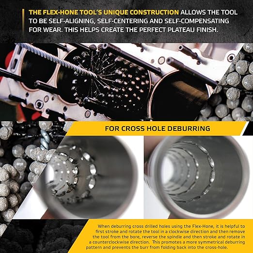 Brush Research BC11232 FLEX-HONE®, 1-1/2" (38mm) Diameter, 320 Grit, Silicon Carbide, For Mild Steel, Stainless Steel, Cast Iron and Softer Ferrous Materials