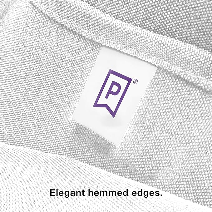Gee Di Moda Rectangle Tablecloth - 90 x 156 Inch White Table Cloth for 8 Foot Table with Floor-Length Drop - Heavy Duty Washable Fabric - 8 Ft Buffet Table, Holiday Party, Wedding & Baby Shower